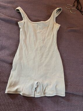 skims lined COTTON RIB ONESIE | OYSTER gray sz L